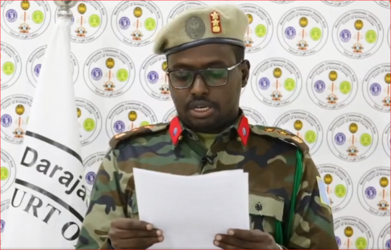 Guddoomiye Shuute oo xukun ku riday eedeysane