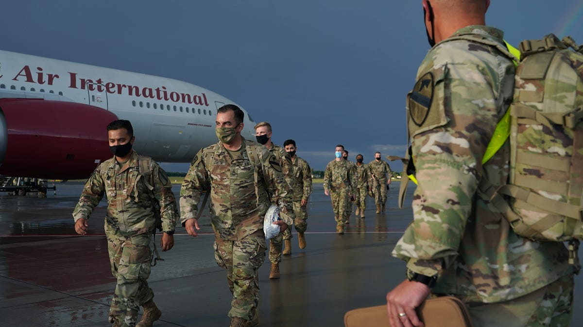 US Troops leave from Germany