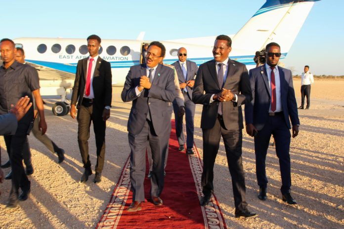 Farmaajo oo gaaray Beledweyne