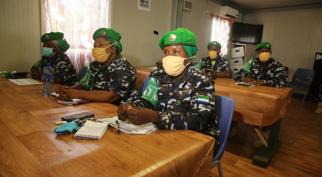AMISOM tababar u soo dhamaaday