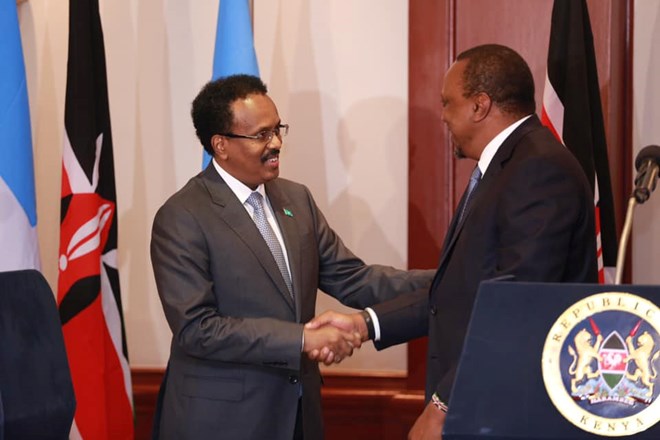 Farmaajo iyo Uhuru Kenyatta1