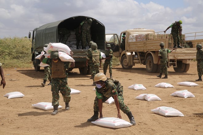 AMISOM oo raashiin gaarsiiyay shacabka reer jowhar