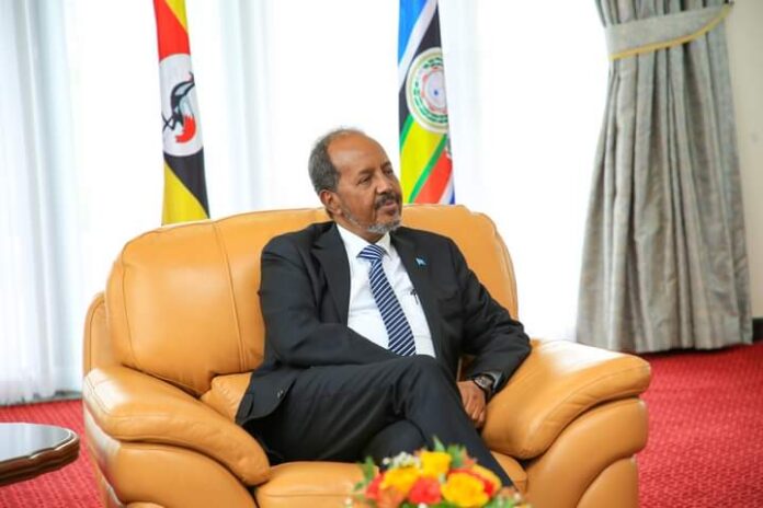 Madaxweyne Xasan oo lagu soo dhaweeyay Kampala2
